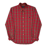 Ralph Lauren Checked Shirt - XL Red Cotton