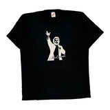 Microphone Graphic Jerzees Single Stitch T-Shirt - XL Black Cotton Blend