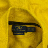 Polo By Ralph Lauren 1/4 Zip Fleece - XL Yellow Polyester