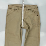 Lee Carpenter Trousers - 36W 31L Beige Cotton Blend