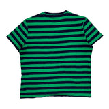 Polo By Ralph Lauren Striped T-Shirt - Large Green Cotton