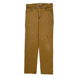Carhartt Double Knee Carpenter Trousers - 32W 32L Brown Cotton