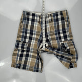 Levis Checked Cargo Shorts - 32W 11L Multicoloured Cotton