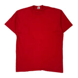 Blank Fruit Of The Loom Single Stitch T-Shirt - XL Red Cotton
