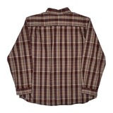 Carhartt Checked Shirt - 2XL Burgundy Cotton