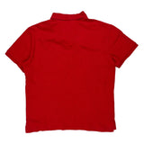 Polo By Ralph Lauren Slim Fit Polo Shirt - Large Red Cotton