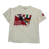 Scuba Diver Cozumel Unbranded Single Stitch T-Shirt - 2XL Red Cotton