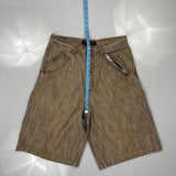 Diss Jean Cargo Shorts - 31W 12L Brown Cotton