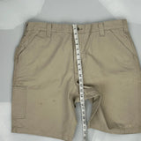 Carhartt Cargo Carpenter Shorts - 40W 11L Beige Cotton