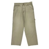 Wrangler Cargo Carpenter Trousers - 36W 30L Beige Cotton