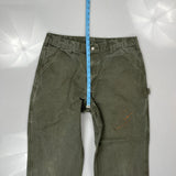 Carhartt Carpenter Pants - 34W 29L Green Cotton