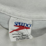 Power Volley Speedo Single Stitch T-Shirt - Large White Cotton