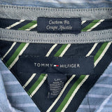 Tommy Hilfiger Striped Shirt - Large Blue Cotton