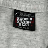 Single Stitch River Run Screen Stars Graphic T-Shirt - XL Gray Cotton Blend