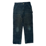 Carhartt Carpenter Trousers - 32W 30L Black Cotton