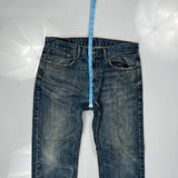 505 Levis Jeans - 34W 29L Blue Cotton