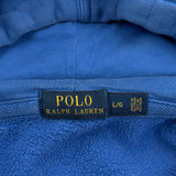 Polo By Ralph Lauren Hoodie - Large Blue Cotton