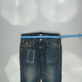 True Religion Contrast Stitch Jeans - 33W 31L Blue Cotton