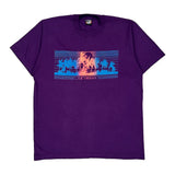 Made In USA Single Stitch Las Vegas Screen Stars T-Shirt - XL Purple Cotton Blend