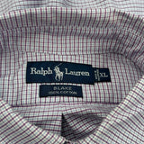 Blake Ralph Lauren Checked Shirt - XL Grey Cotton