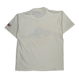 League Tennis Anvil Single Stitch T-Shirt - XL White Cotton