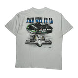 Racing Delta Graphic T-Shirt - XL White Cotton