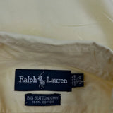 Big Button Down Ralph Lauren Shirt - Large Yellow Cotton