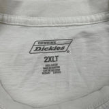 Dickies T-Shirt - 2XL White Cotton