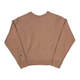 Reverse Weave Champion Sweatshirt - Small Brown Cotton Blend