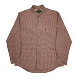 Timberland Checked Shirt - XL Red Cotton
