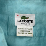 Lacoste Shirt - Medium Green Cotton