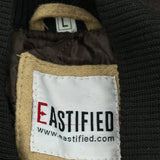 Eastfield College Varsity Jacket - Large Beige Wool Blend