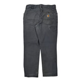 Carhartt Carpenter Trousers - 34W 32L Grey Cotton