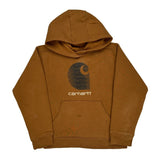 Age 8-10 Carhartt Hoodie - Small Brown Cotton