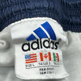 Adidas Track Pants - Large Blue Polyester