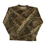 Mossy Oak Long Sleeve T-Shirt - Medium Brown Cotton
