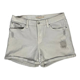 Levis Denim Shorts - 32W UK 12 White Cotton