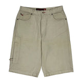 Hip Hop Point Zero Cargo Shorts - 32″ Waist Beige Cotton