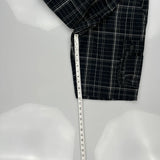 Lee Checked Cargo Shorts - 32W 10L Black Cotton
