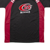 Number 25 Mens Jersey Black USA Crew Neck M