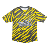 OPARD Swiss Soccer Camp Mens Football Shirt Jersey Yellow V-Neck S
