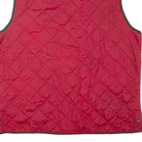 CHAPS Mens Quilted Gilet Red Nylon L