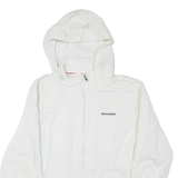 TOMMY HILFIGER Womens Jacket White Nylon Hooded 2XL