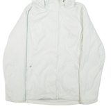 THE NORTH FACE Fleece Lined Womens Jacket White Hooded XL