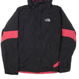 THE NORTH FACE Petite Womens Jacket Black Nylon Hooded S
