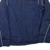 REEBOK Womens Track Jacket Blue Nylon UK 12