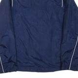 REEBOK Womens Track Jacket Blue Nylon UK 12