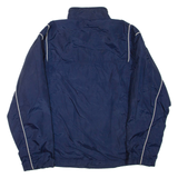REEBOK Womens Track Jacket Blue Nylon UK 12