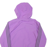 ADIDAS Womens Jacket Purple Hooded UK 14
