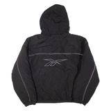 REEBOK Mens Jacket Black Hooded XL